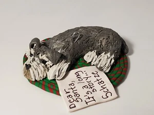 Adorno de Navidad SCHNAUZER "Querido Santa, es una larga historia..." salina - Imagen 1 de 5