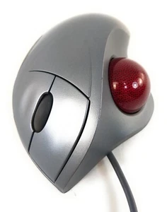 Logitech T-BB18 Trackball Optical Mouse USB Wired Ergonomic - Picture 1 of 6