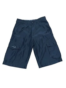 Vintage Y2K Tony Hawk Boys 12 Youth Shorts Cargo Skater Black Adjustable Waist - Picture 1 of 11