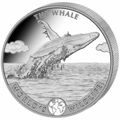 🔥 Geiger The Whale Worlds Wildlife 2020 1 oz de plata 🔥 Foto 1 de 4