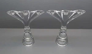 2 Leonardo Candle Holders * Lead Crystal - Picture 1 of 4