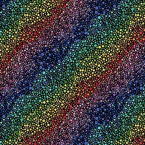 Fabric Carnivale Rainbow Bubbles Stripe WILMINGTON Cotton 1/4 yard 934 - Picture 1 of 1
