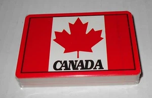 Vintage Canada Flag Playing Cards - New Sealed NOS Made In Hong Kong - Picture 1 of 2