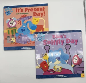 2 Blue's Clues Book Sniffly Day #9 & It's Present Day Flap Book - Picture 1 of 15