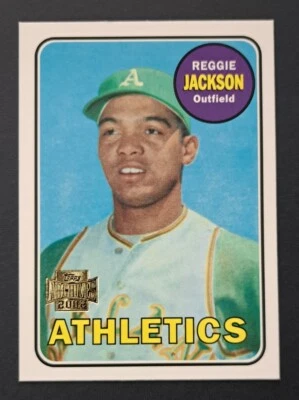 2002 Topps Archives #49 Reggie Jackson (1969 RC Reprint) Oakland Athletics - Image 1 of 4