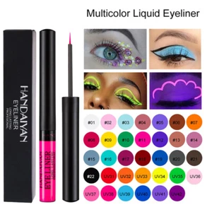 Eyeliner Per Il Trucco Opaco Eyeliner Colorato Eyeliner Liquido Perlato ☆ - Picture 1 of 56