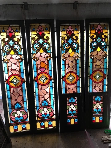 Kr 4 2Pair Available Price Each  Antique Sidelight Window 17.5x 73 Cover