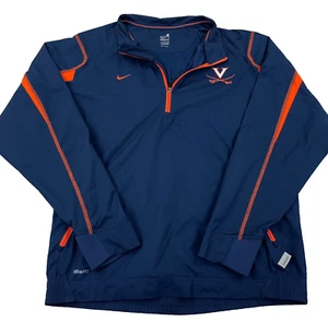 Virginia Cavailers Sweater Men Medium Nike Dri Fit Pullover Quarter Zip Wicking - Picture 1 of 16