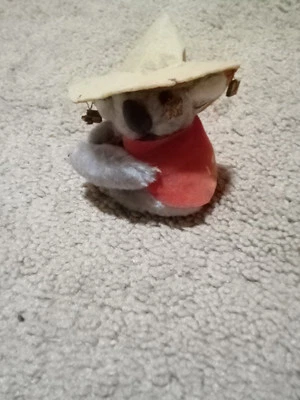 2 ursos coala vintage com chapéu clipe lápis abraçador mini pelúcia anos 80 I Love Australia  - Imagem 1 de 4