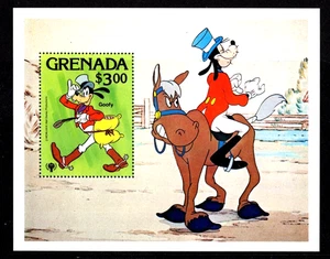 Grenada 959 postfrisch Bogen Goofy auf Pferd Disney schöner Preis - Bild 1 von 1