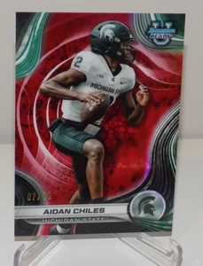Bowman's Best U Aidan Chiles #76 refractor #d 07/10 Michigan State Spartans 2024 - Imagen 1 de 3