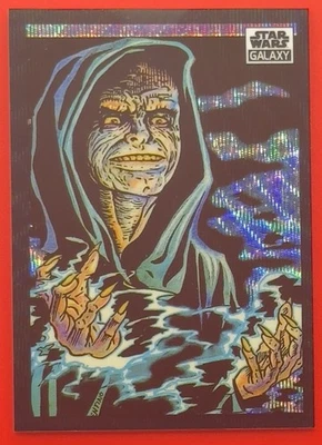 2022 Topps Star Wars Galaxy Chrome #37 The Emperor’s Power Wave Refractors 70/99 Foto 1 de 4