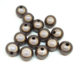 3D Grey Round Acrylic Miracle Beads in various sizes DIY Jewellery Making - Picture 1 of 6