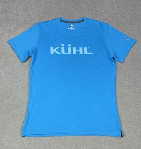 Kuhl Shirt Mens Large Blue Organic Cotton Hiking Trek New - Picture 1 of 11