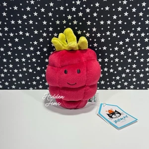 AUTHENTIC❣️Jellycat FABULOUS FRUIT RASPBERRY - Soft Plush Toy Red Retired NWT - Picture 1 of 3