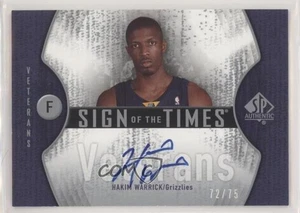 2006-07 SP Authentic Sign of the Times Veterans /75 Hakim Warrick #STV-HW Auto - Picture 1 of 4