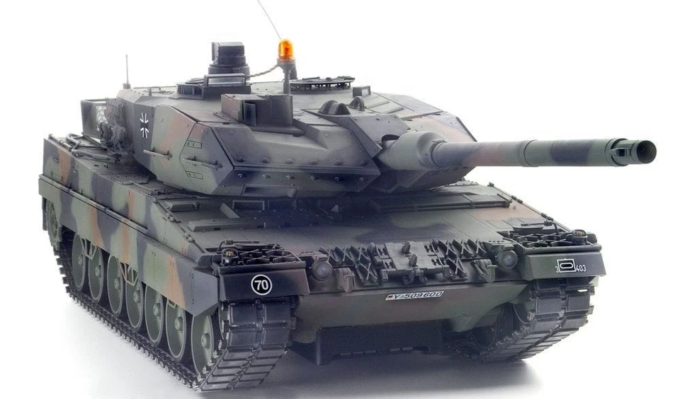 Tamiya (300056020) Leopard 2a6 Full Option Kampfpanzer 1:16 Elektromotor - Grün