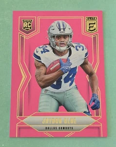 2025 Panini Donruss Elite JAYDON BLUE Rookie Pink RC #155 Dallas Cowboys  - Picture 1 of 2