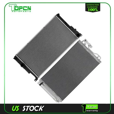 Fits 15-16 BMW 435i Gran Coupe Replacement Radiator & Condenser Cooling Assembly Foto 1 de 4