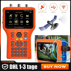 Sat Finder V8 Satelliten Messgerät 4.5" LCD DVB-S/S2 + C/T/T2 H.265 Spektrum DE - Bild 1 von 16