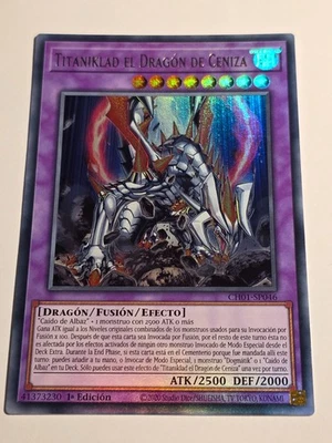 Titaniklad the Ash Dragon●Ultra Rare●SPANISH●YUGIOH●CH01●2025●NM●E933 - Image 1 of 2