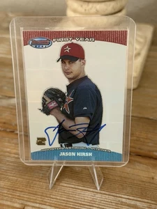 2004 Bowmans Best Jason Hirsh 1° Bowman Auto # JH - Foto 1 di 2