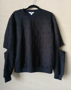 Joy Lab Sweatshirt Womens XL Stretch Polka Dots - Picture 1 of 7