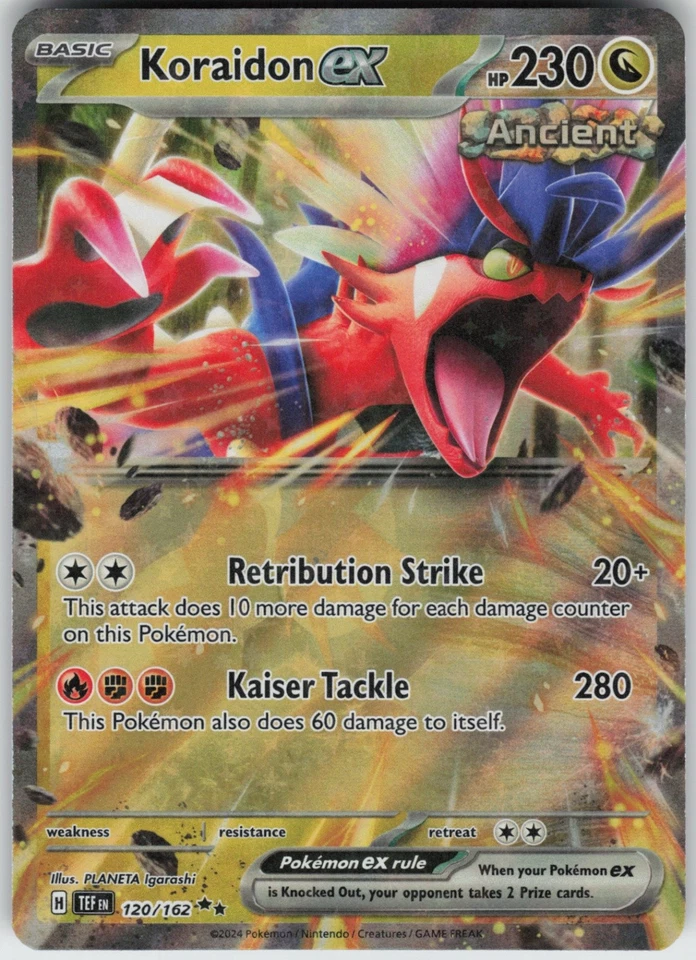Holo Foil Koraidon ex 120/162 Double Rare SV05: Temporal Forces Near Mint - Image 1 of 1