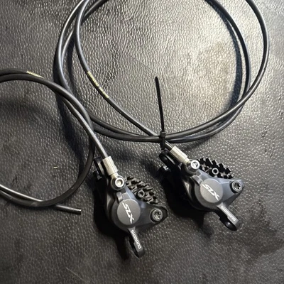Shimano Deore SLX Hydraulic Disc Brake Calipers And Hoses New BR-M7000 Great - Image 1 of 2