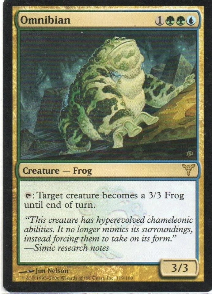 MTG: Dissension: Omnibian: Lightly Played Condition - Image 1 of 1