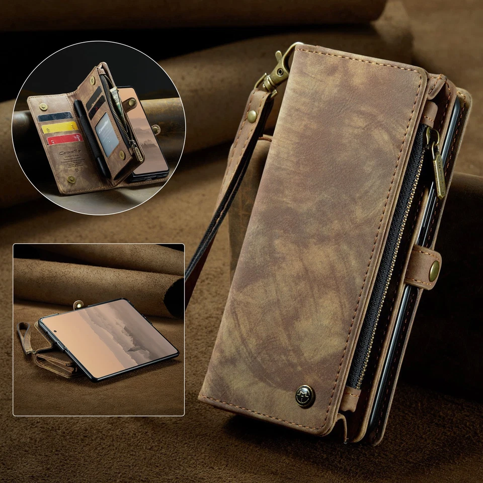 For Samsung Galaxy Z Fold 7 6 Detachable Phone Case with Heavy Duty Wallet Strap - Image 1 of 4