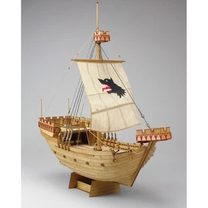 Shipyard Wütender Hund Piraten Kogge von 1390 Laser 1:72 Holzbausatz - Bild 1 von 12