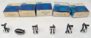 NOS 1973 1974 1975 1976 LINCOLN CONTINENTAL HOOD OR TRUNK LETTERS EMBLEMS  Lot 6 - Picture 1 of 4