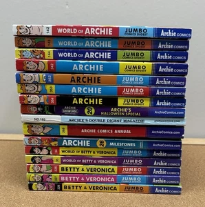 Mixed Lot 16 Archie Betty Veronica Jughead Jumbo Comics Digest Library - Picture 1 of 6