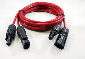 10 Fuß Solarpanel Verlängerungskabel 12 AWG Kabel Fuß Stecker - Bild 1 von 2