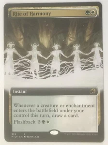 Arte extendido Rite of Harmony Innistrad Midnight Hunt Magic The Gathering casi nuevo - Imagen 1 de 1
