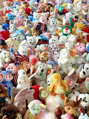 TY Beanie Babies Lot -- ALL NEW WITH COVERED TAGS - Lot of 10 - Image 1 of 2