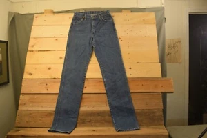 Vintage Wrangler 13MWZ Jeans Mens 38x34 Made USA Blue Denim Cowboy Cut Cotton - Picture 1 of 9