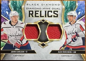 2020-21 Black Diamond Diamond Mine Dual Relics A. Ovechkin/J. Carlson #DMDR-CO - Foto 1 di 2