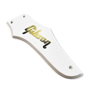 Single Ply White Truss Rod Cover for Firebird #3 + Gold Leaf style Decal - Picture 1 of 8