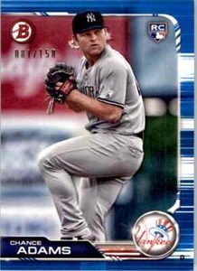 2019 Bowman Blue Chance Adams RC 1/150 #69 - Picture 1 of 2