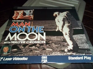 MAN ON THE MOON Celebrate CBS News Walter Cronkite LASERDISC - Picture 1 of 4