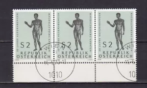 Autriche 1968 Ephèbe en bronze 3 timbres oblitérés /TE5208 - Picture 1 of 1