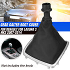 Manual Gear Stick Shift Universal Black Knob Cover Boot Gaiter For Renault Mk3