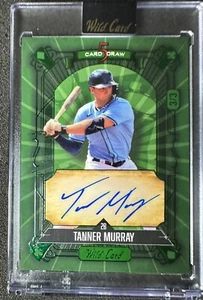 2024 Wild Card 5 Card Draw Tanner Murray Auto #3/3 bordo verde verde - Foto 1 di 2