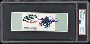 1988 Mark McGwire Signed World Series of Baseball Ticket PSA/DNA 10 GEM MINT - Picture 1 of 2