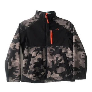 Camouflage Zip Up Long Sleeve Jacket Boys Sz Medium 8/10 - Picture 1 of 9