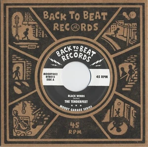 THE TENDERFEET Black Winds vinyl 7" Moody Garage Series Ron Gray Little John - Imagen 1 de 4