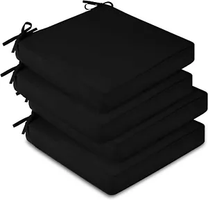 Waterproof Outdoor Chair Cushions Set of 4, 19" x 19" x 3" Patio Chair Cushion - Picture 1 of 7