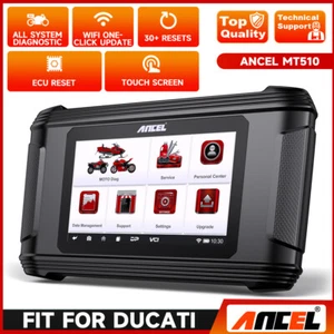ANCEL MT510 Motorcycle OBD2 Scanner Full Systems Diagnostic Tool Fit for Ducati - Imagen 1 de 12
